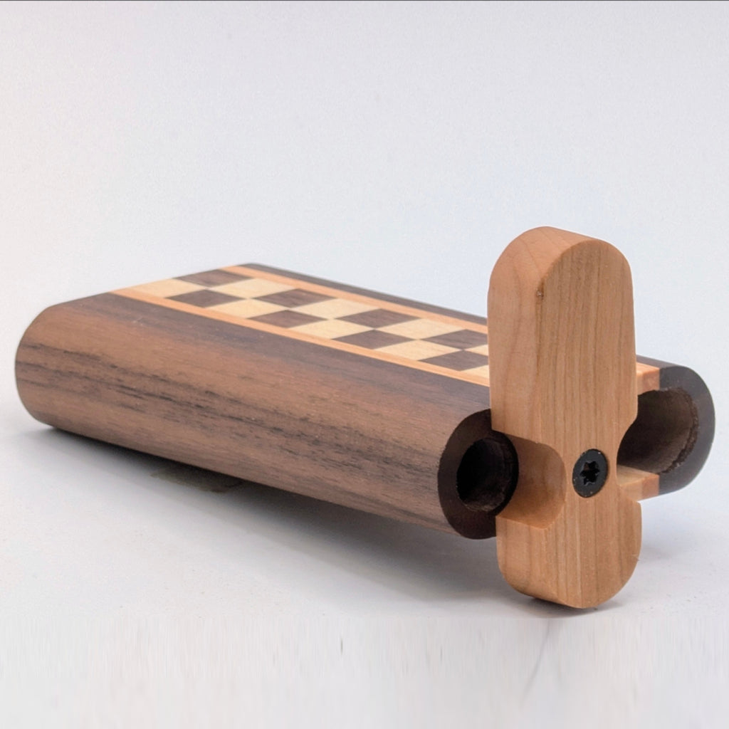 Tesseract – Shadowstep | Handcrafted Hardwood Pocket Dugout Set with Swivel Lid