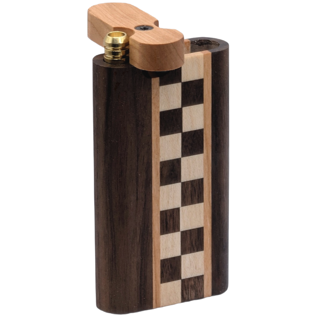 Tesseract – Shadowstep | Handcrafted Hardwood Pocket Dugout Set with Swivel Lid