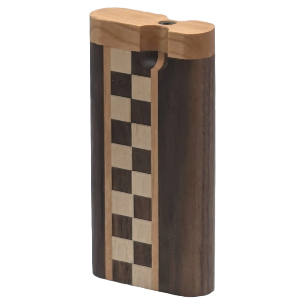 Tesseract – Shadowstep | Handcrafted Hardwood Pocket Dugout Set with Swivel Lid