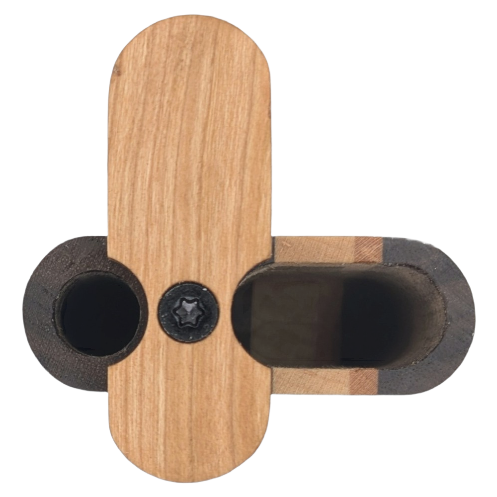 Tesseract – Shadowstep | Handcrafted Hardwood Pocket Dugout Set with Swivel Lid